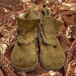 Gap Girls Suede Tan Boots